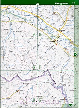 Топографическая Карта Кувандыкского Района