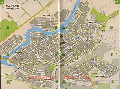 Сальск карта города с улицами и номерами