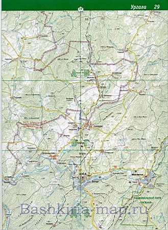 Белокатайский район. Карта Белокатайского района Башкирии. Подробная географическаякарта Белокатайский район
