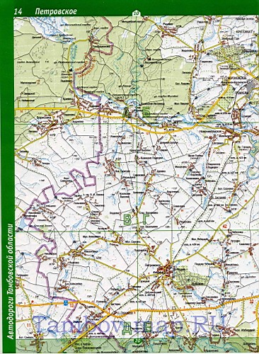 Мичуринский район. Карта Мичуринского района Тамбовской области