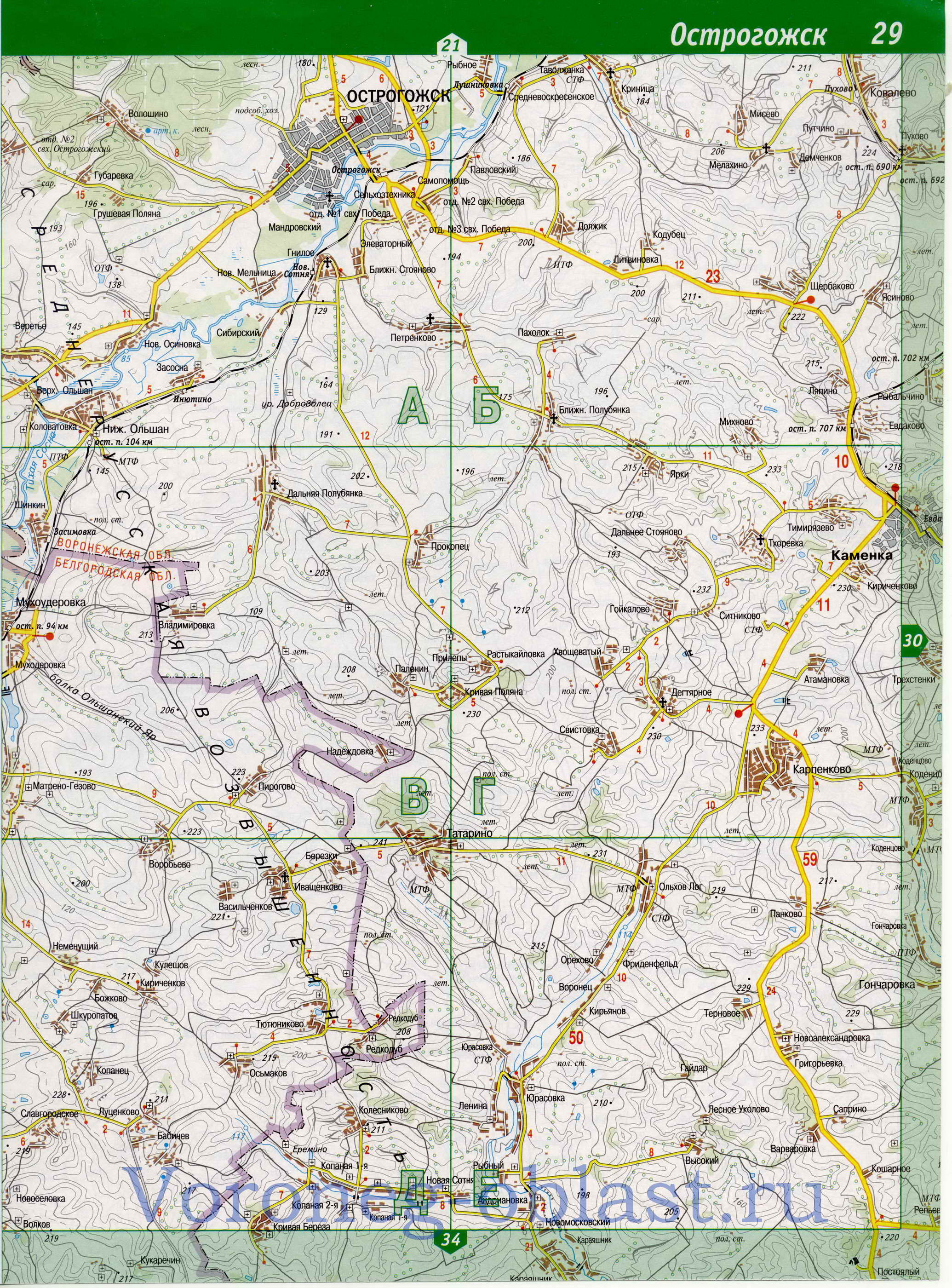 Подробная Карта Уватского Района